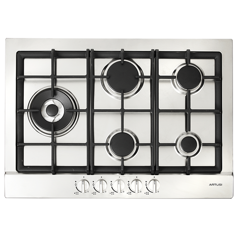 Artusi 70cm Gas Stainless Cooktop AGH70XFFD