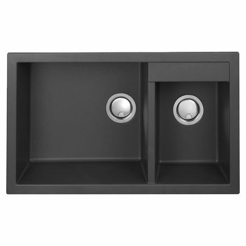 Artusi Granitek Double Bowl Sink AGS812B