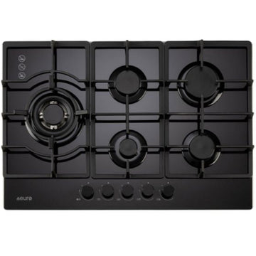 Euro 75cm Gas on Glass Cooktop ECT750GBK2