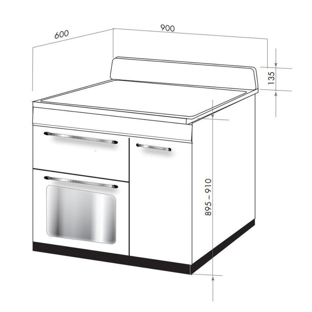 Smeg 90cm Victoria Aesthetic Freestanding Dual Fuel Oven TRA93P - Clearance