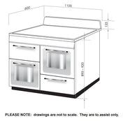 Smeg 110cm Victoria Aesthetic Freestanding Dual Fuel Oven/Stove TRA4110P - Clearance