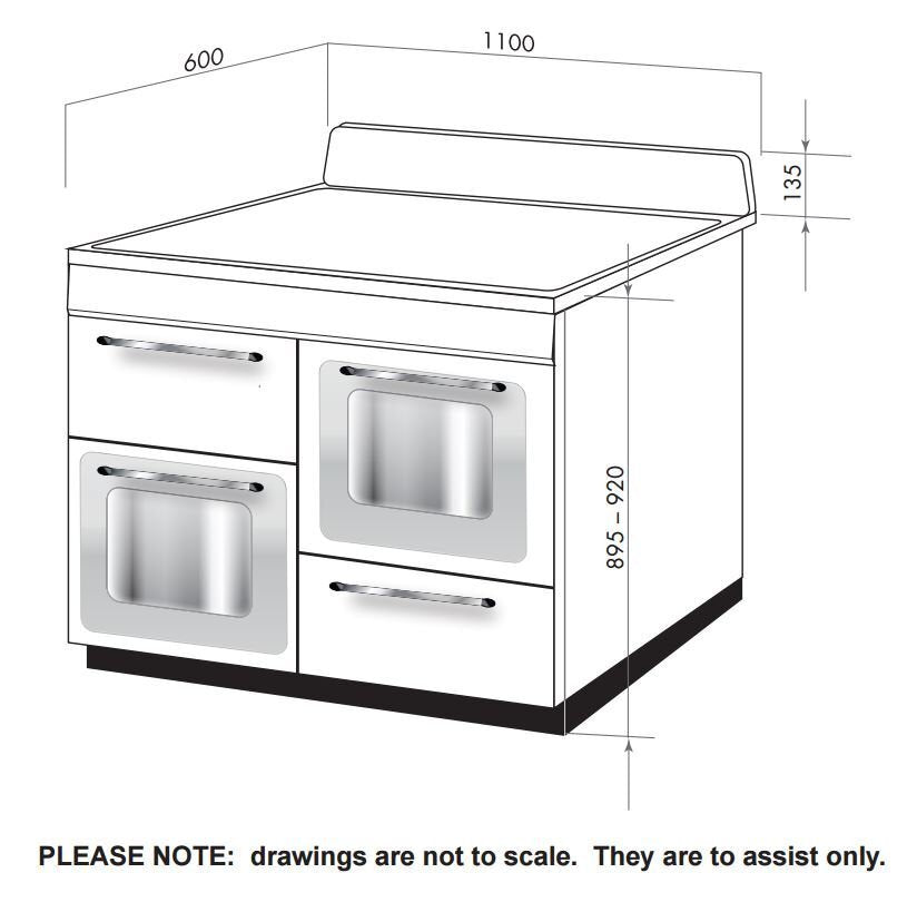 Smeg 110cm Victoria Aesthetic Freestanding Dual Fuel Oven/Stove TRA4110P - Clearance