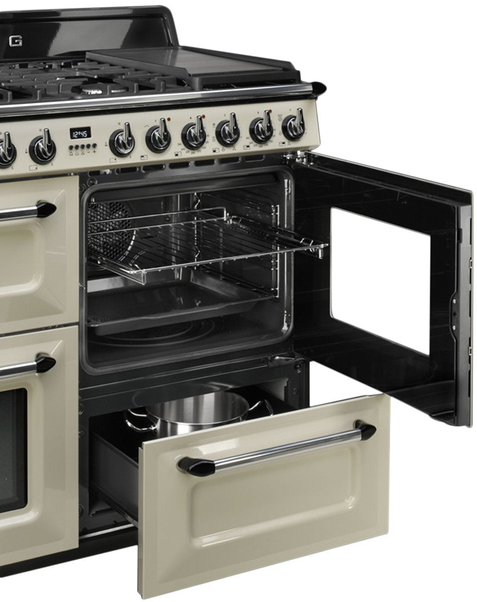 Smeg 110cm Victoria Aesthetic Freestanding Dual Fuel Oven/Stove TRA4110P - Clearance