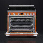 Smeg 90cm Orange Freestanding Portofino Oven CPF9IPOR - Factory Seconds