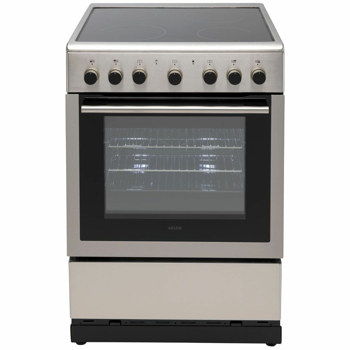 Euro 60cm Stainless Steel All Electric Freestanding Oven EV600EESX