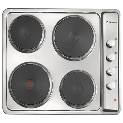 Artusi 60cm Solid Plate Electric Cooktop CAEH1 in Stainless Steel