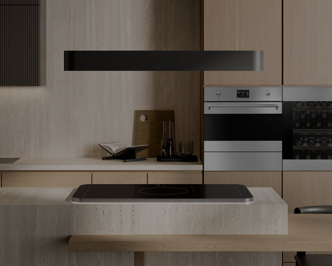Factory Seconds and Clearance appliances installed in kitchen including oven, rangehood and cooktop