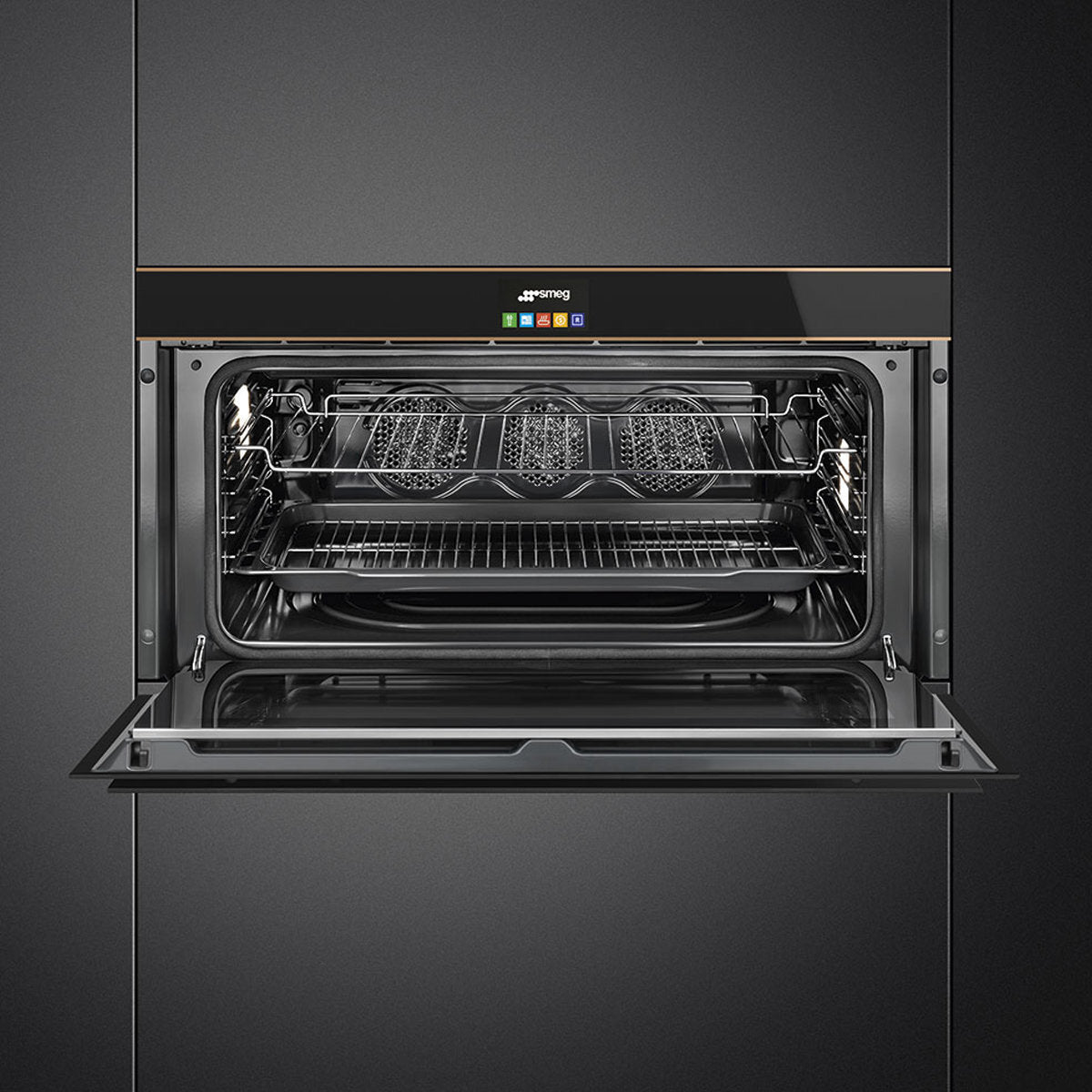 Smeg 90cm Dolce Stil Novo Pyrolytic Oven SFPR9604NR  - Factory Seconds
