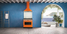 Load image into Gallery viewer, Smeg 90cm Orange Wallmount Portofino Rangehood KPFA9OR - Factory Seconds Discount

