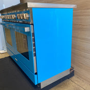 Smeg 120cm Turquoise Dual Fuel Freestanding Portofino Oven CPF120IGMPTA - Ex Display