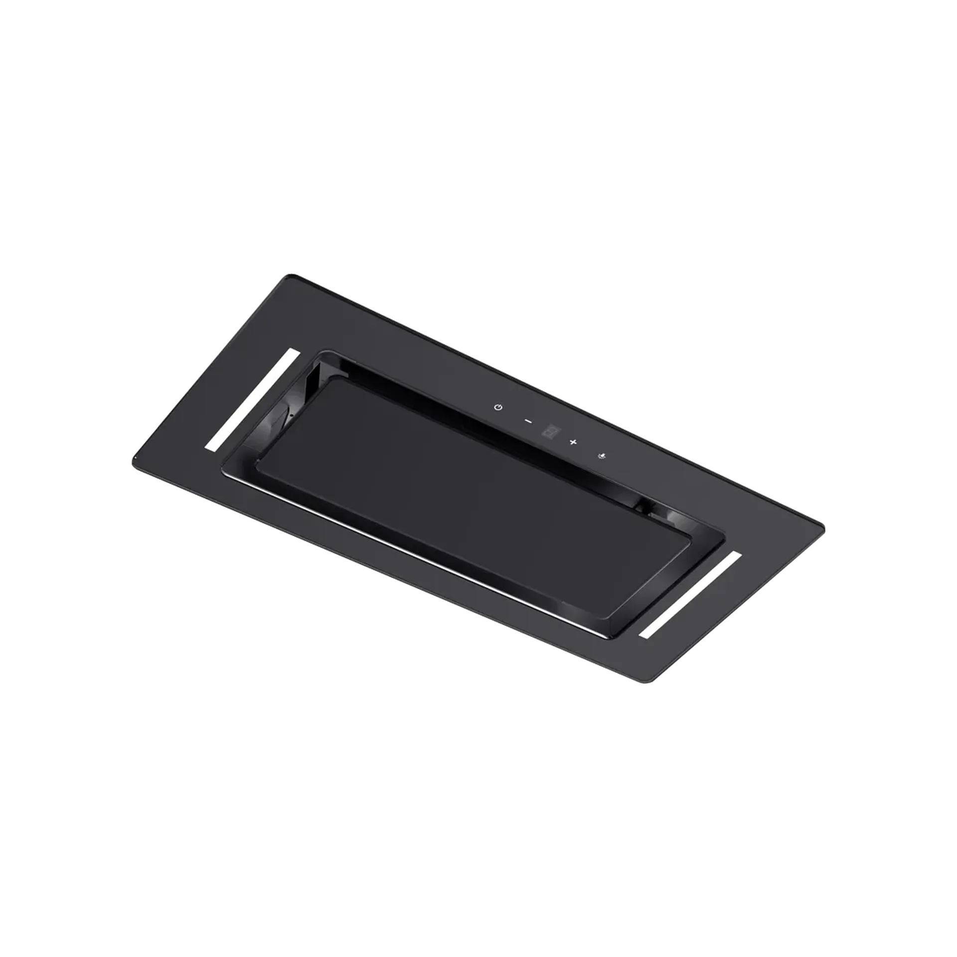 Schweigen 60cm Black Glass Undermount Rangehood with On Board Motor BGUM-6B