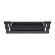 Schweigen 60cm Black Glass Undermount Rangehood with On Board Motor BGUM-6B