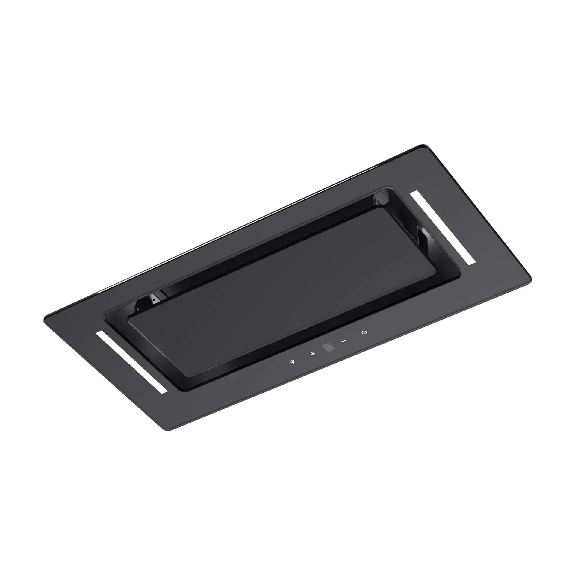 Schweigen 60cm Black Glass Undermount Rangehood with On Board Motor BGUM-6B