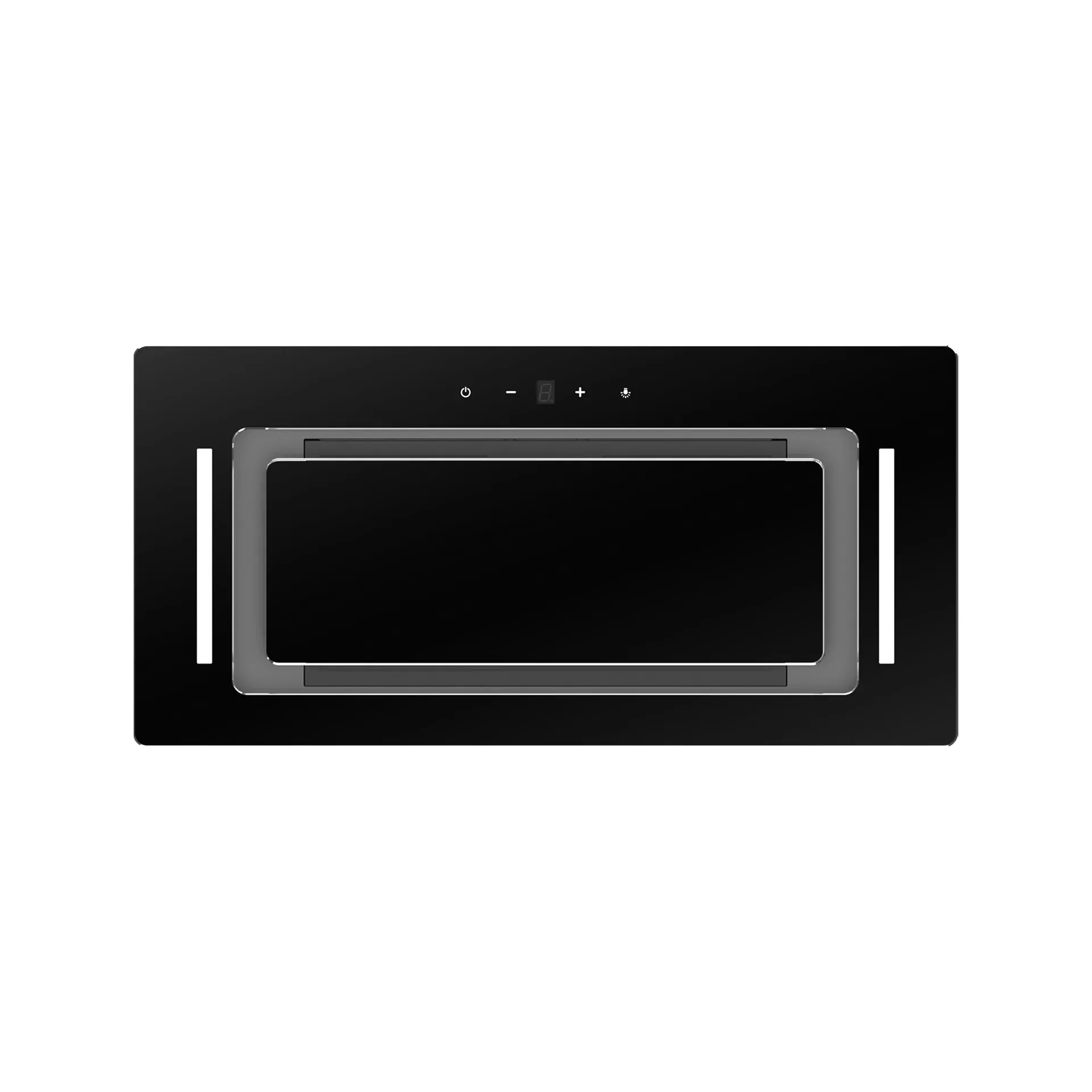 Schweigen 60cm Black Glass Undermount Rangehood with On Board Motor BGUM-6B