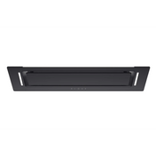 Schweigen 90cm Black Glass Undermount Rangehood with On Board Motor BGUM-9B