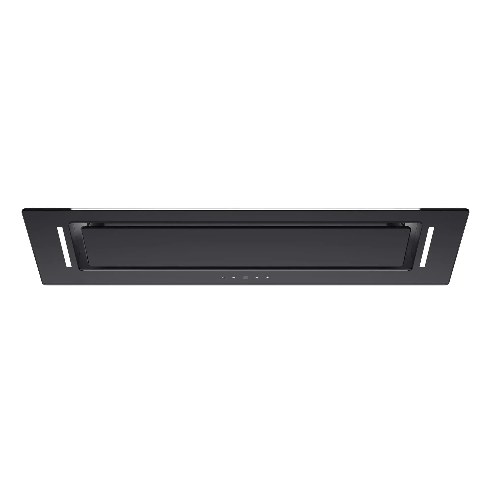 Schweigen 90cm Black Glass Undermount Rangehood with On Board Motor BGUM-9B