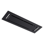 Schweigen 90cm Black Glass Undermount Rangehood with On Board Motor BGUM-9B