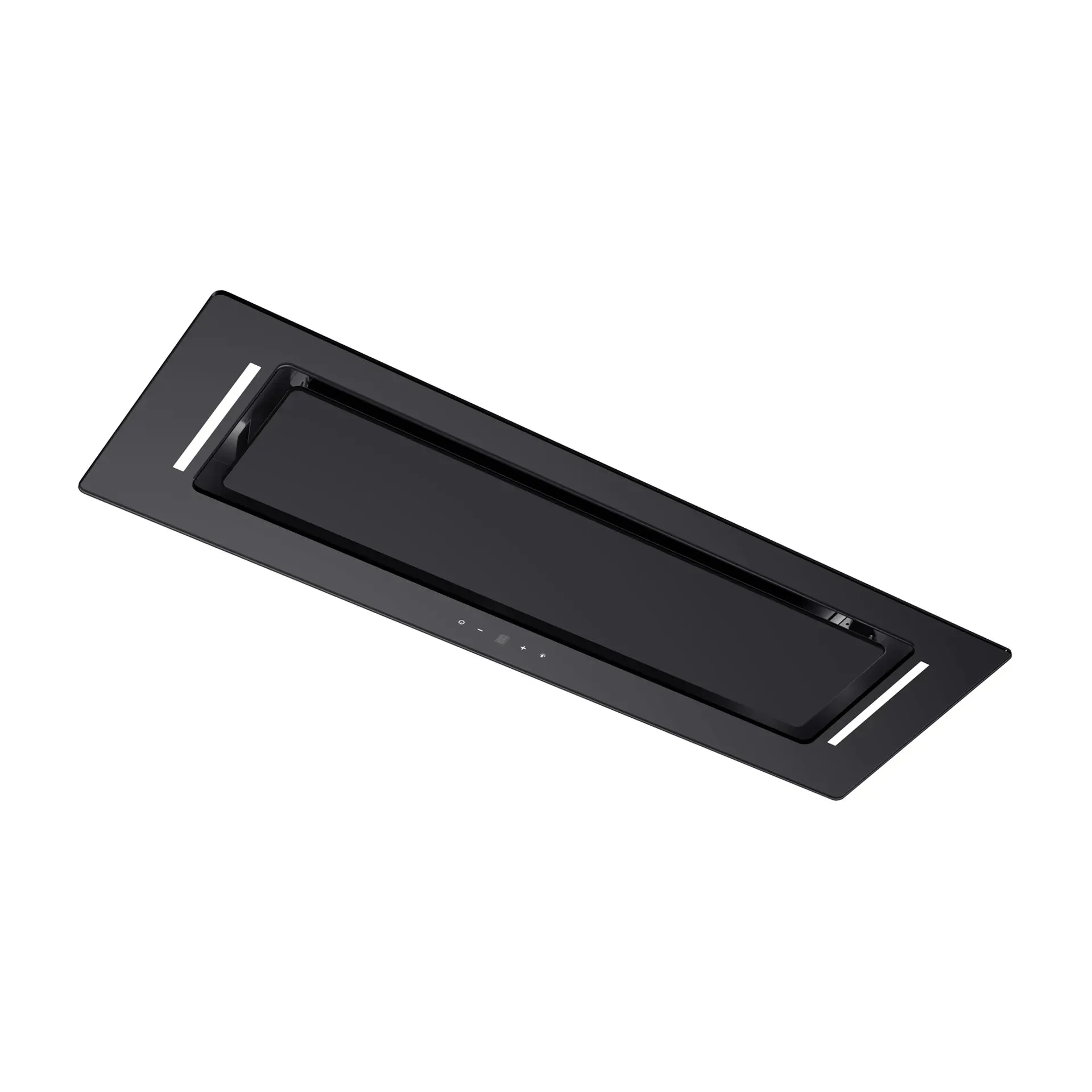 Schweigen 90cm Black Glass Undermount Rangehood with On Board Motor BGUM-9B