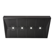 Schweigen 150cm Black BBQ Canopy Rangehood with Twin On Board Motors CL7375B