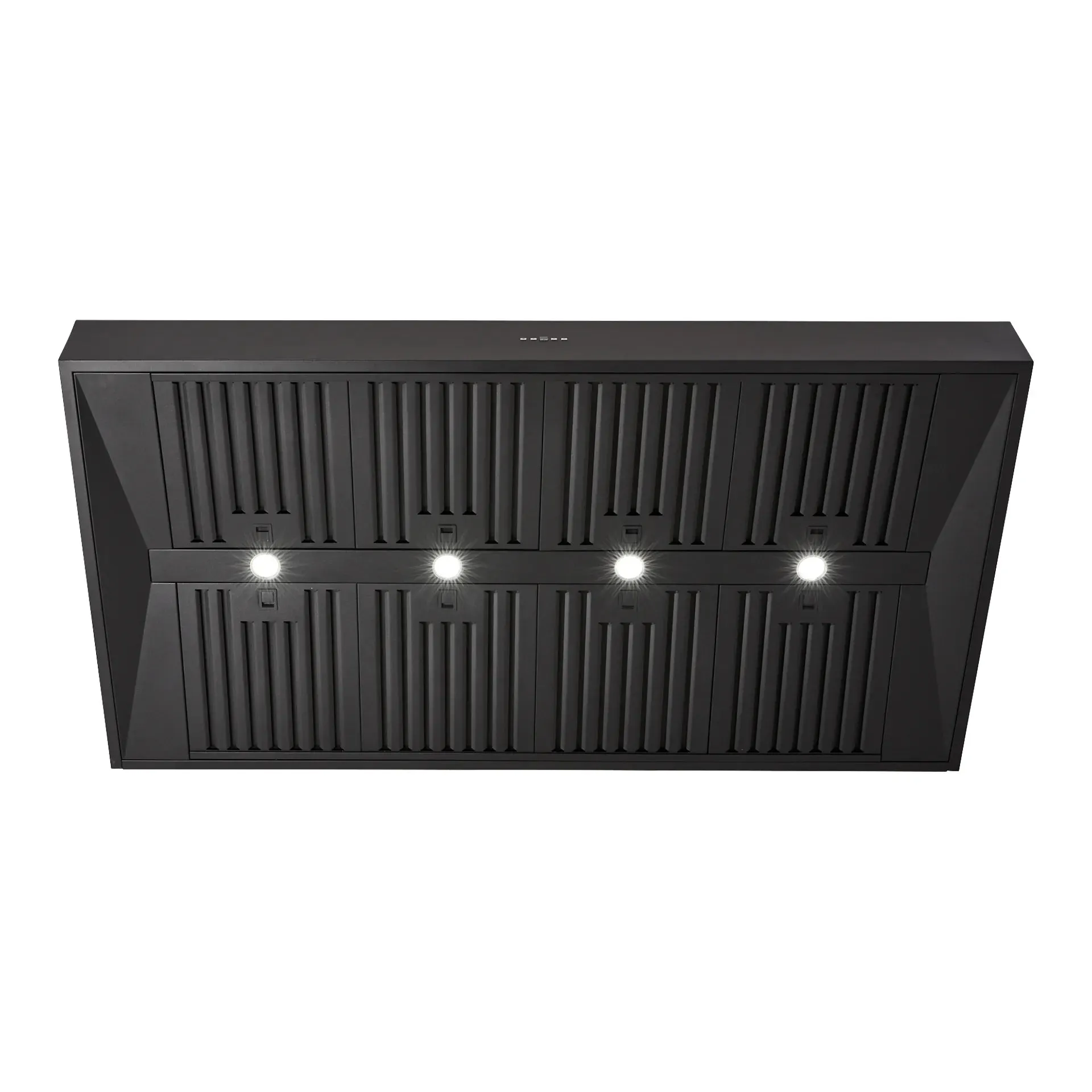 Schweigen 150cm Black BBQ Canopy Rangehood with Twin On Board Motors CL7375B