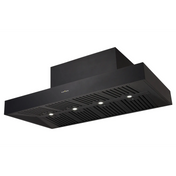 Schweigen 150cm Black BBQ Canopy Rangehood with Twin On Board Motors CL7375B