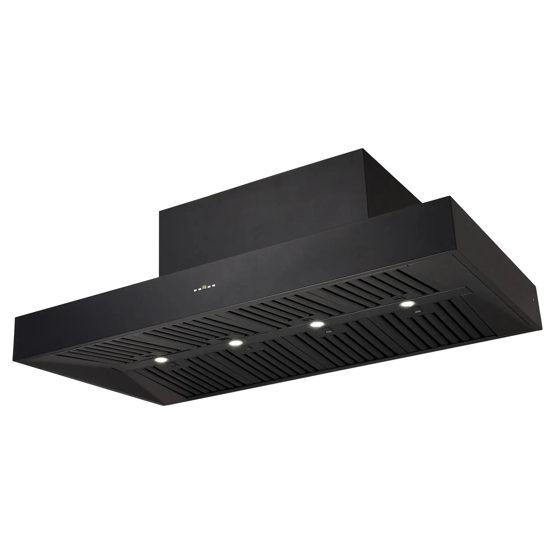 Schweigen 150cm Black BBQ Canopy Rangehood with Twin On Board Motors CL7375B