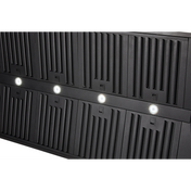 Schweigen 150cm Black BBQ Canopy Rangehood with Twin On Board Motors CL7375B