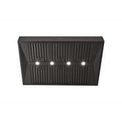 Schweigen 120cm Black BBQ Canopy Rangehood with Twin On Board Motors CL7372B