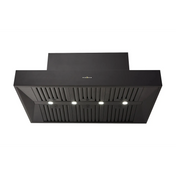 Schweigen 120cm Black BBQ Canopy Rangehood with Twin On Board Motors CL7372B