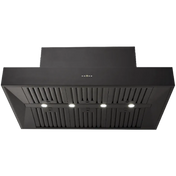 Schweigen 120cm Black BBQ Canopy Rangehood with Twin On Board Motors CL7372B