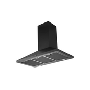 Schweigen 90cm Black Wallmount Rangehood with On Board Motor TRI-900B