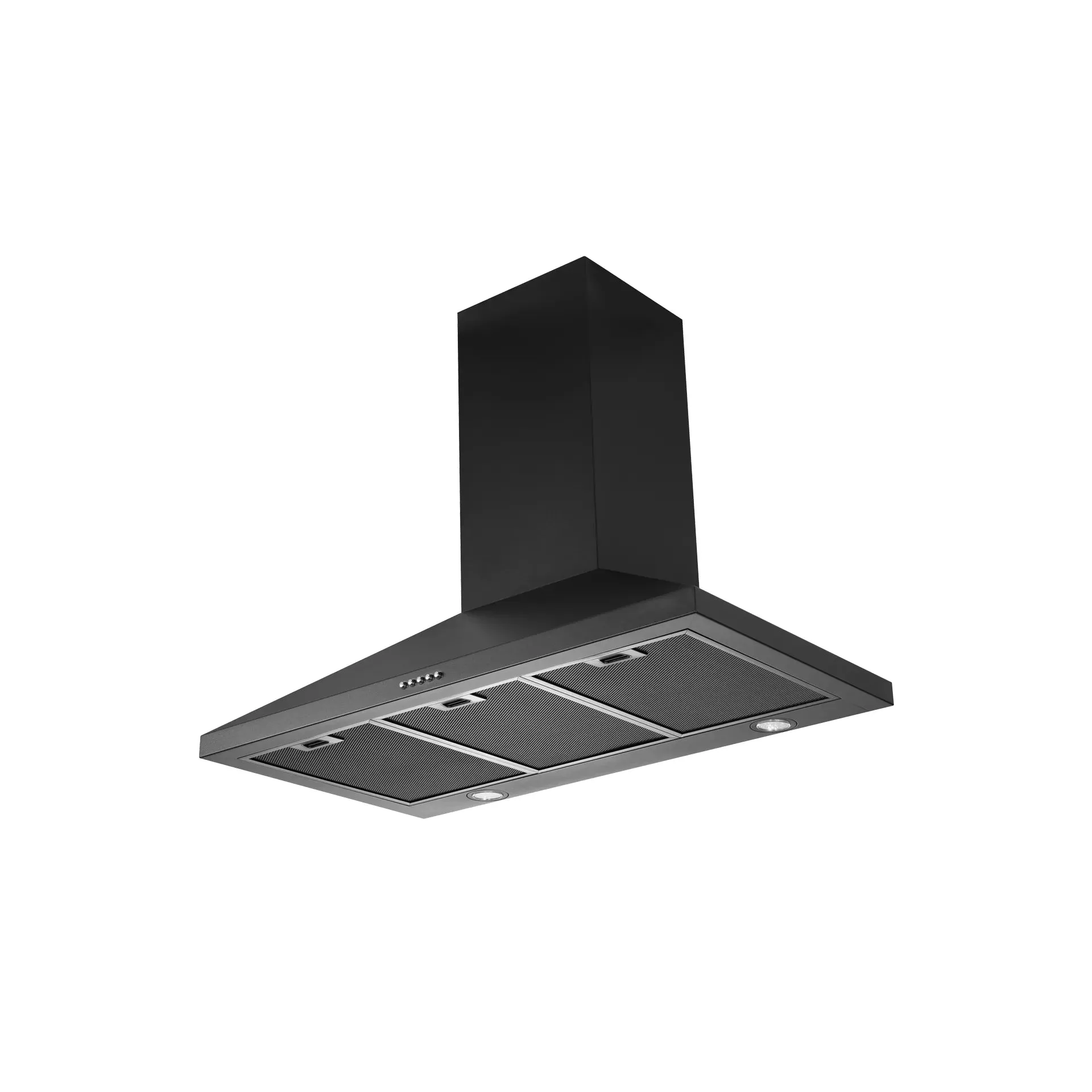 Schweigen 90cm Black Wallmount Rangehood with On Board Motor TRI-900B