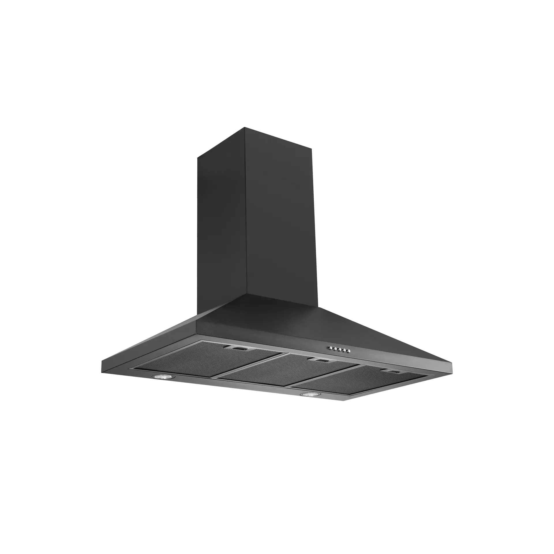 Schweigen 90cm Black Wallmount Rangehood with On Board Motor TRI-900B
