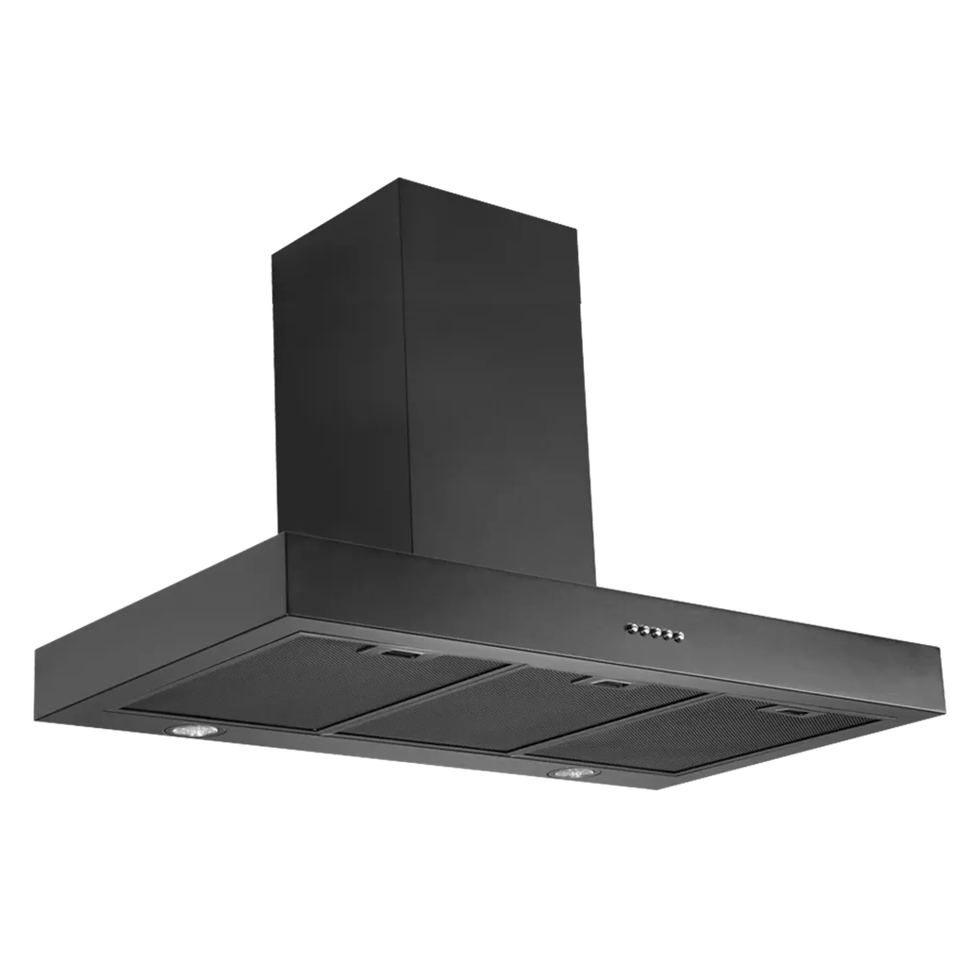 Schweigen 90cm Black Wallmount Rangehood with On Board Motor TSH-900B