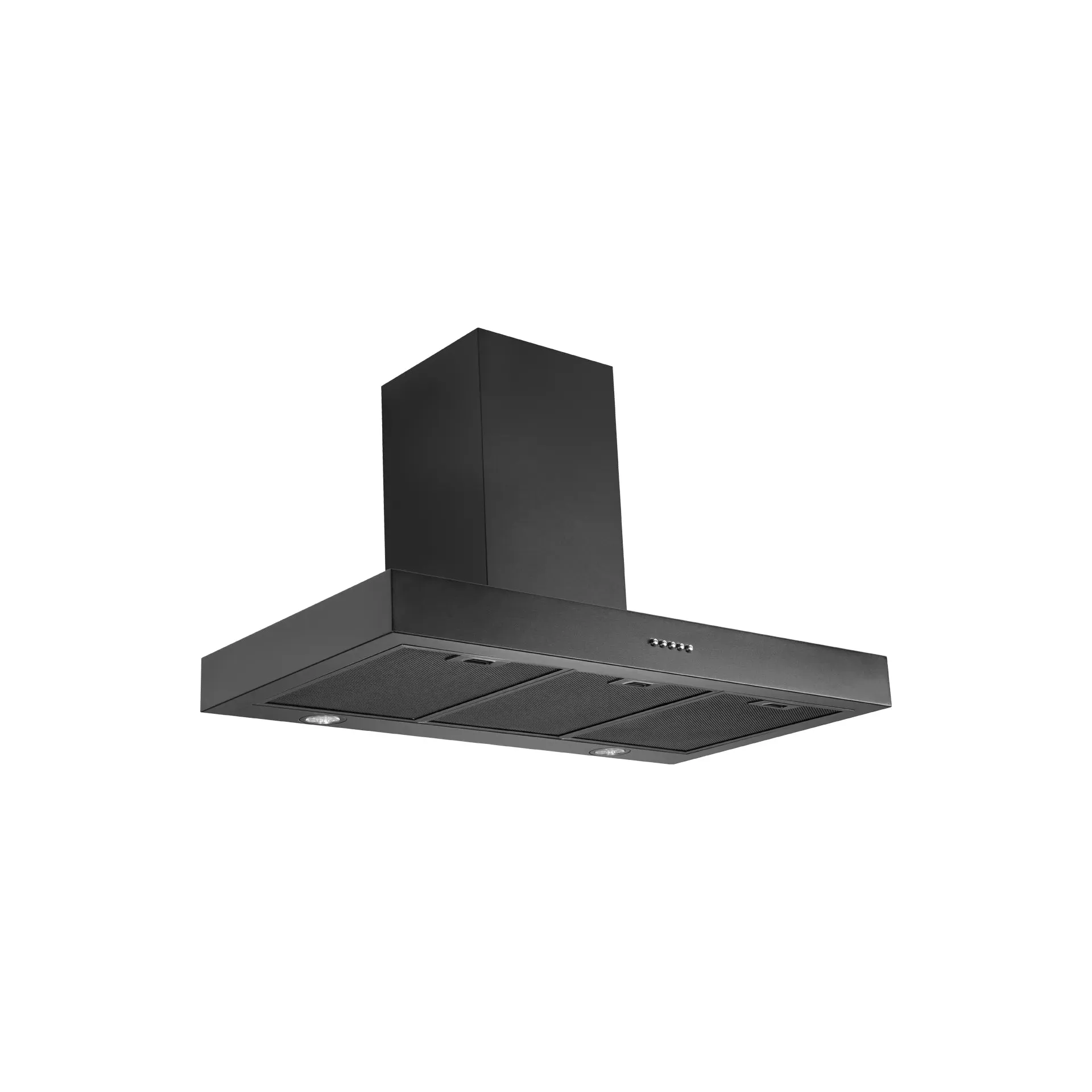 Schweigen 90cm Black Wallmount Rangehood with On Board Motor TSH-900B