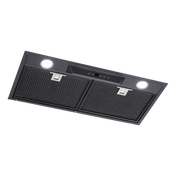Schweigen 60cm Black Undermount Silent Rangehood with ISO Drive SP Motor UM1170-6BSP