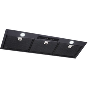 Schweigen 90cm Black Undermount Silent Rangehood with ISO Drive ST Motor UM1170-9BST