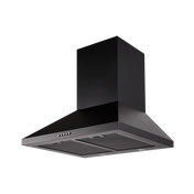 Schweigen 60cm Black Wallmount Rangehood with On Board Motor TRI-600B