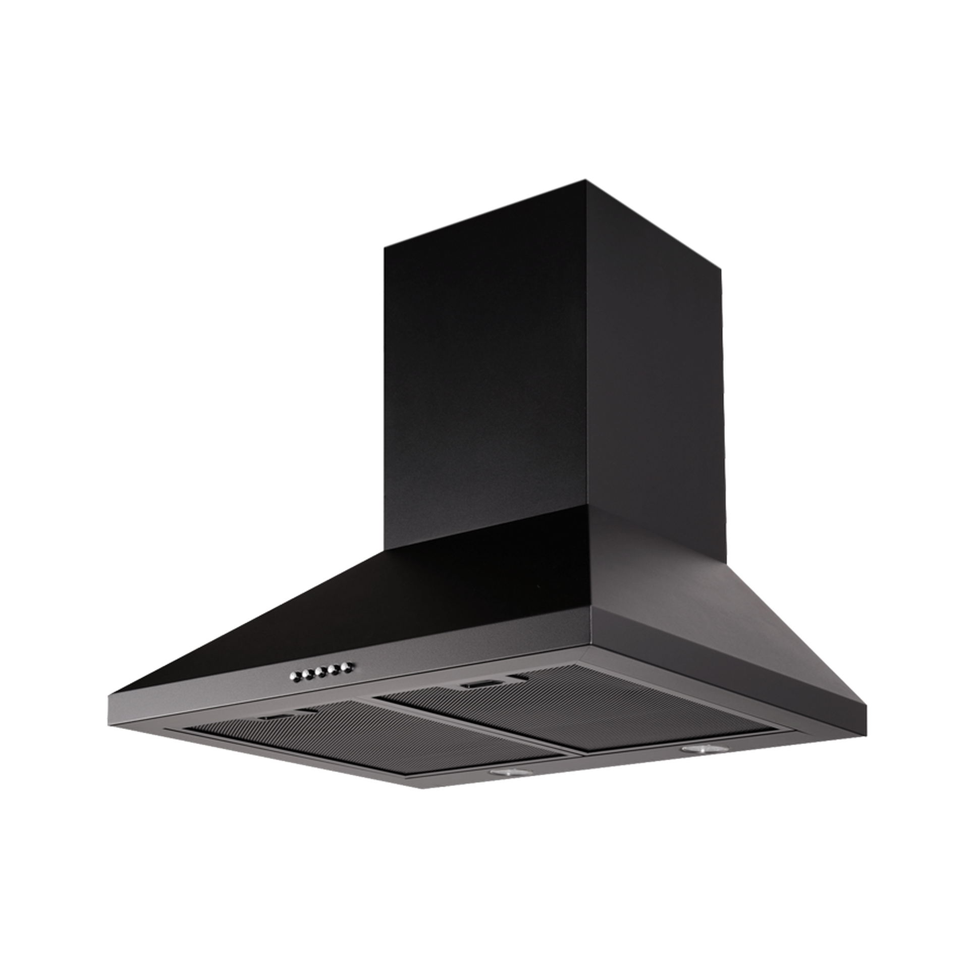 Schweigen 60cm Black Wallmount Rangehood with On Board Motor TRI-600B