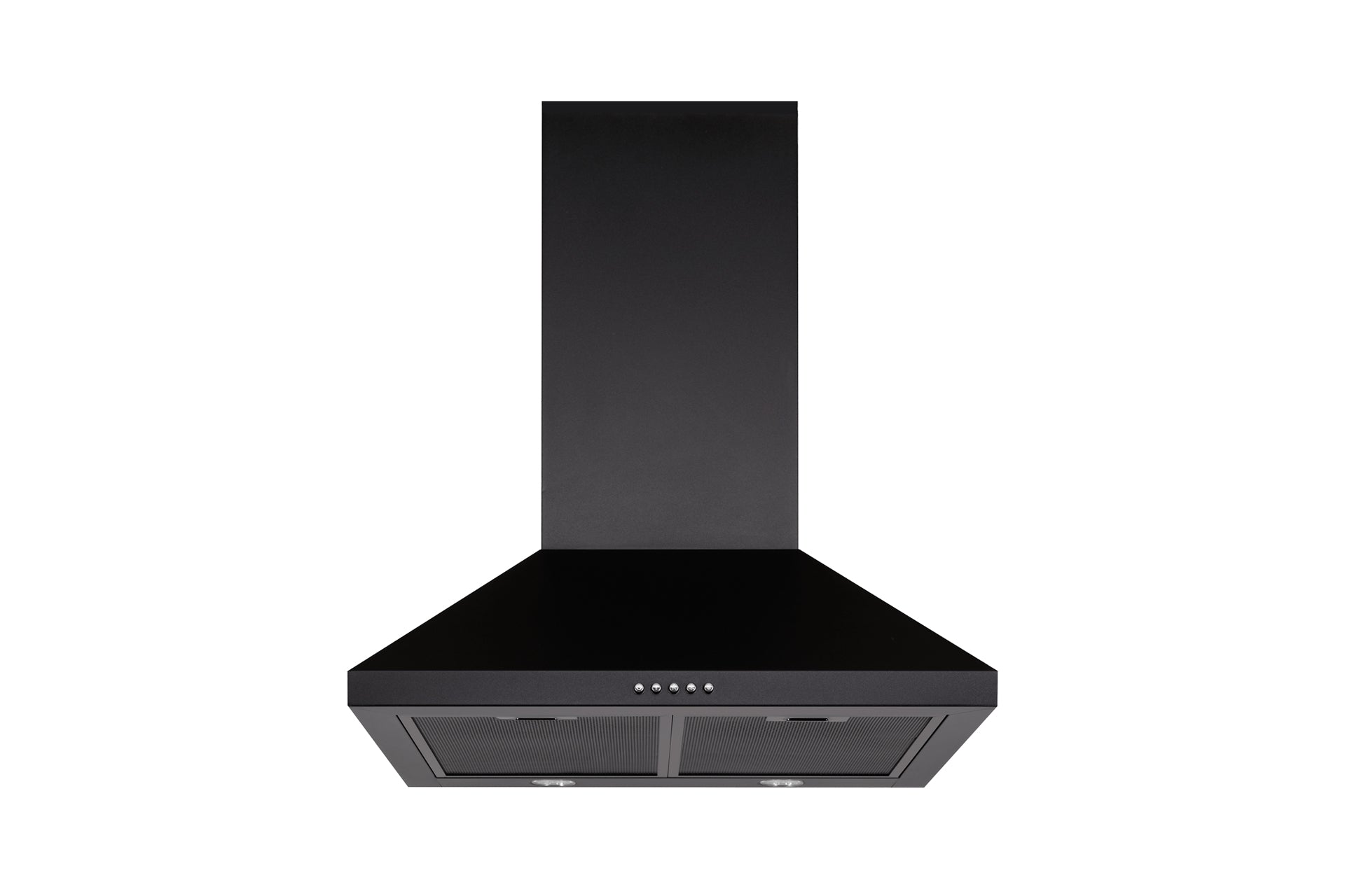 Schweigen 60cm Black Wallmount Rangehood with On Board Motor TRI-600B