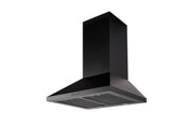 Schweigen 60cm Black Wallmount Rangehood with On Board Motor TRI-600B