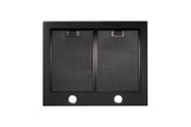 Schweigen 60cm Black Wallmount Rangehood with On Board Motor TRI-600B