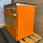 Smeg 90cm Orange Freestanding Portofino Oven CPF9GPORA - Ex Display