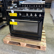 Smeg 90cm Victoria Dual Fuel Pyrolytic Freestanding Oven TRA90GPBL - Factory Seconds