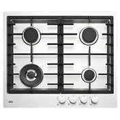 AEG 60cm 4 Burner Gas Cooktop HG60FX-M - Ex Display