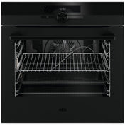 AEG 60cm Black Pyrolytic Oven BPK94733PT - Ex Display