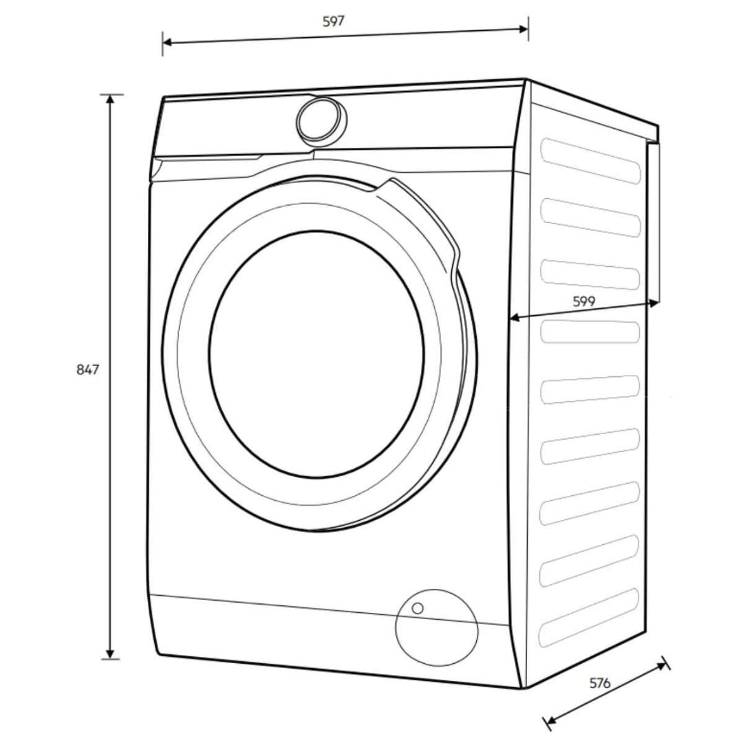 AEG 8kg Front Load Washer with UniversalDose LF8584M8O - Factory Seconds