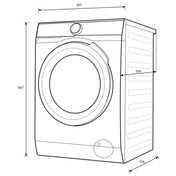 AEG 8kg Front Load Washer with UniversalDose LF8584M8O - Factory Seconds