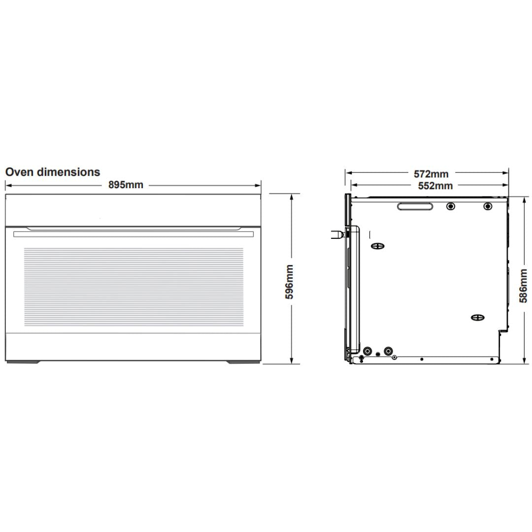 AEG 90cm Multi Function Oven BEK722910B - Ex Display