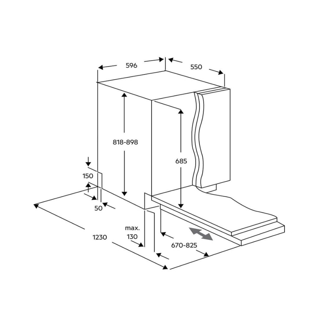 AEG 60cm Fully Integrated Dishwasher FBF9433SBA - Factory Seconds